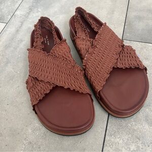 Rag & Bone Bailey Slingback Sandal redwood color-way 7.5